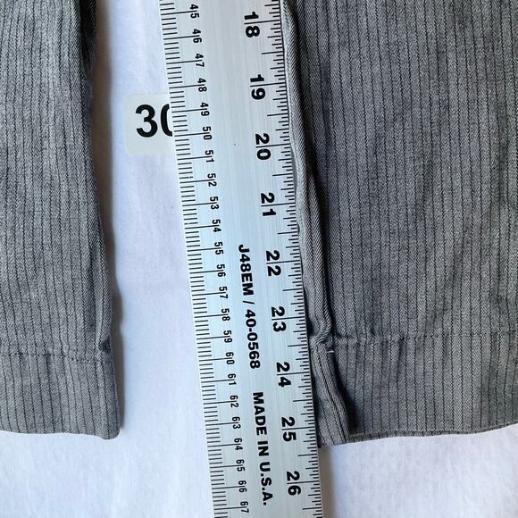 VF Jeanswear Women’s Denim Straight Jeans size 14 Petite, Gray Stripes - Picture 4 of 10